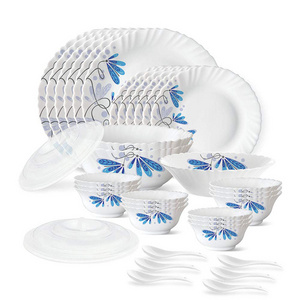 Indian Manufacturer Dish Plate Set Ceramic Dinner Designer Opalware Dinner Set For Sale At Best Price