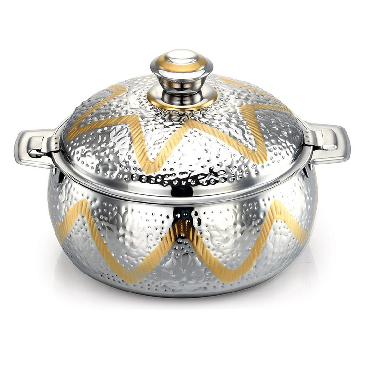 Buy Galaxy Cozy Hotpot With Nakshi And Gold Regular Knob Stainless Steel Hot Pot For Sale