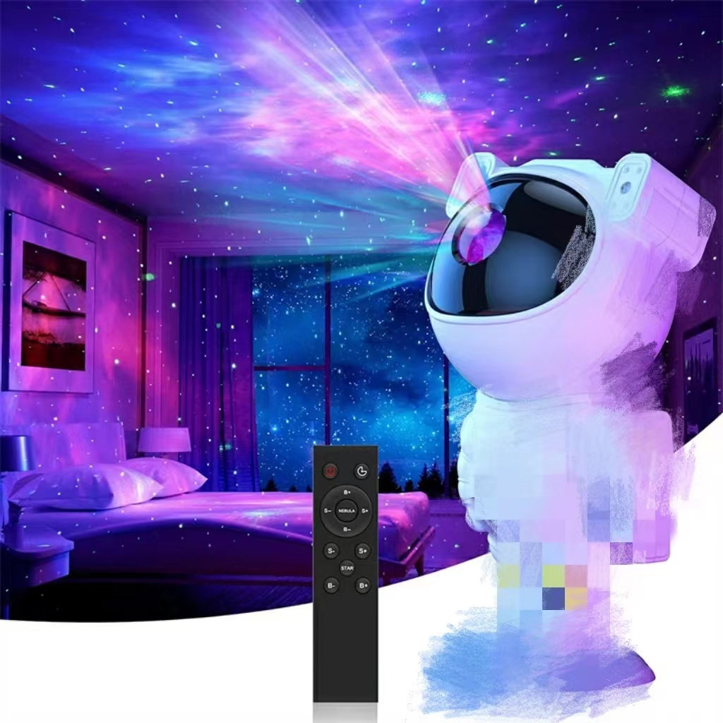 Spaceman Astronaut  Projector Milky Way Wave Sky Projector Lamp Bedroom Home Decor Led Night Light