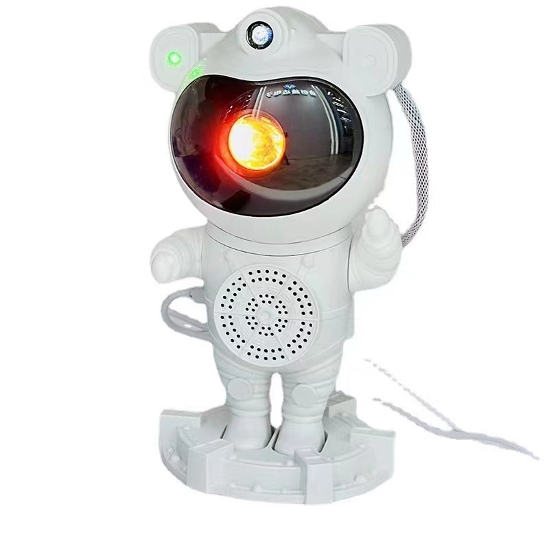 Upgraded Kids Star Projector Astronaut Night Light Starry Nebula Moon Ceiling Astronaut Projector Lamp with Bluetooth Speaker