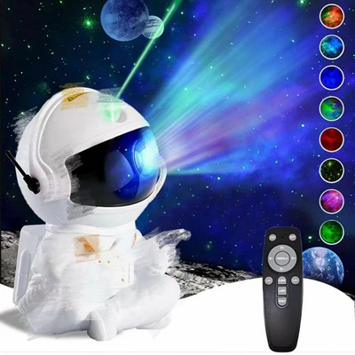 Astronaut Galaxy Star Projector Starry Sky Projector Lamp Pet Astronaut Atmosphere Night Light for Bedroom Room Decorative