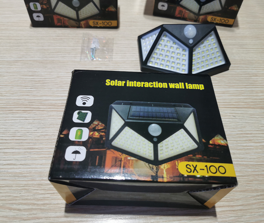 100 Led Solar Light Pir Motion Sensor Outdoor Solar Lamp Ip65 Waterproof Wall Light Solar Sunlight Powered Garden Street Light