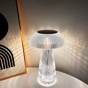 Factory Outlet New Table Warm White Light Crystal Acrylic Table Night Lamp Jellyfish Fish Scales Lights With Touch Switch