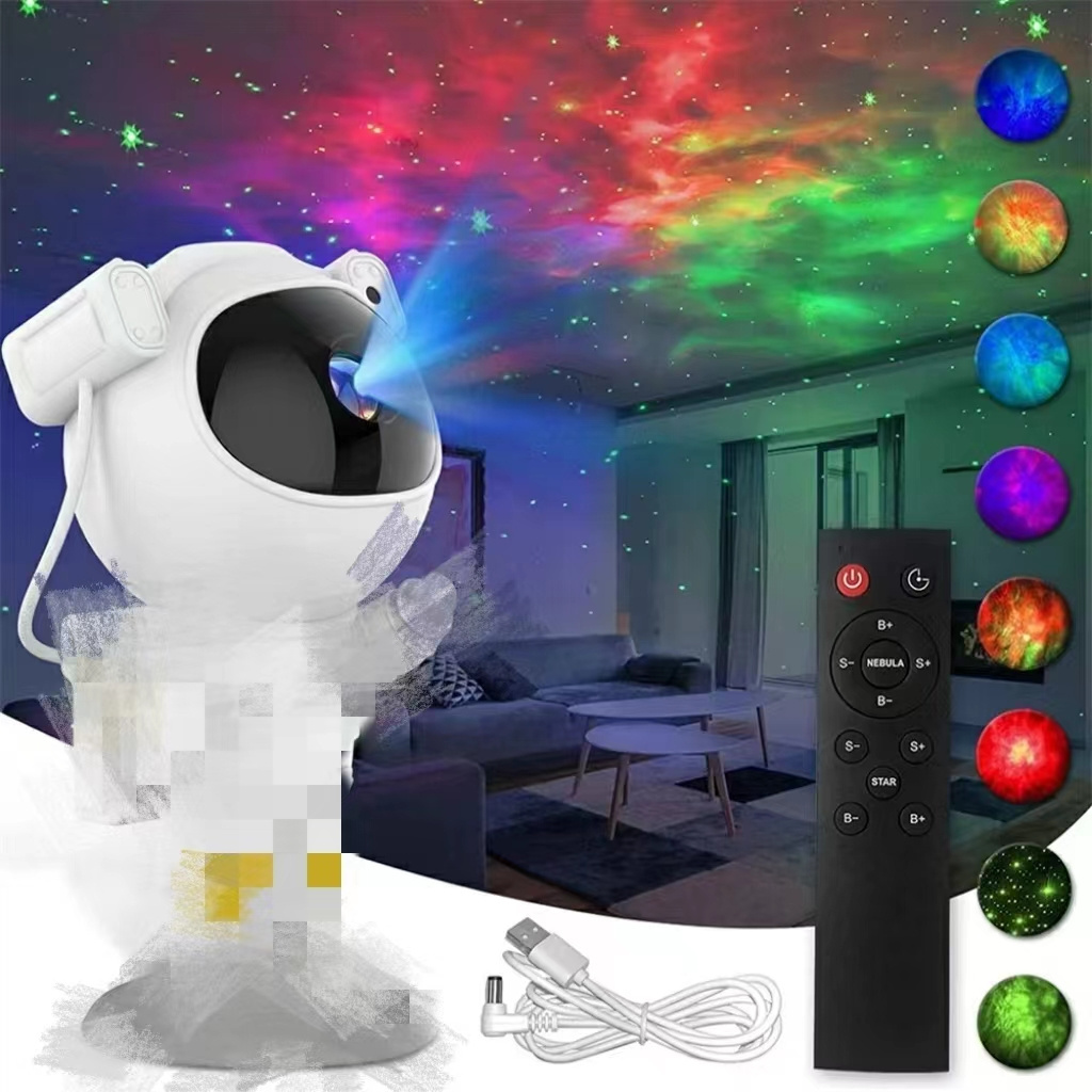 Kids Star Projector Night Light with Remote Control 360 Adjustable Design Astronaut Nebula Galaxy Lighting for Children Adults