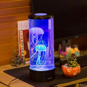 7 Colors Changing Jellyfish Lamp Table Night Light Kid Home Bedroom Decor Boy Girl Birthday Gift Desktop Decor Lamp