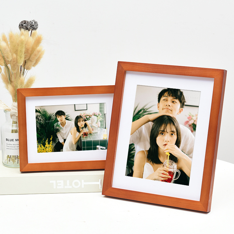 Wholesale Hot Sale Custom Home Decorations  Wooden A4 Standing Photo Picture Frames