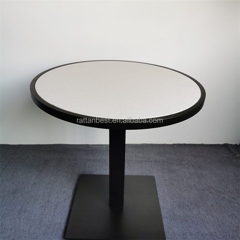 Outdoor round table patio furniture aluminum tables hotel ceramic top nicely finish table