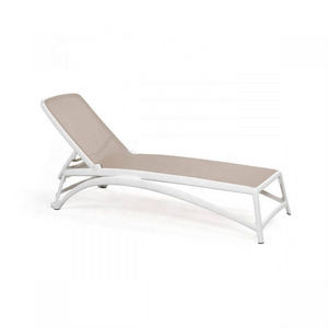 Swimming pool plastic outdoor furniture lounge chair with cheap price modern hotel high quality beach lounger