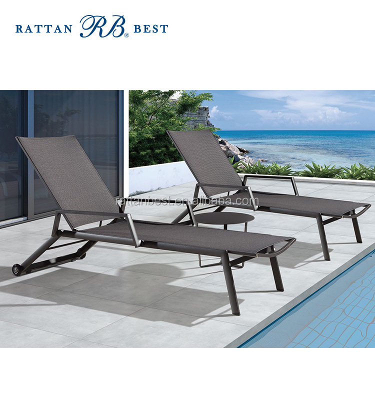 Outdoor sun lounger beach sun lounger bed chair