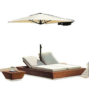 rattan outdoor garden sunbed