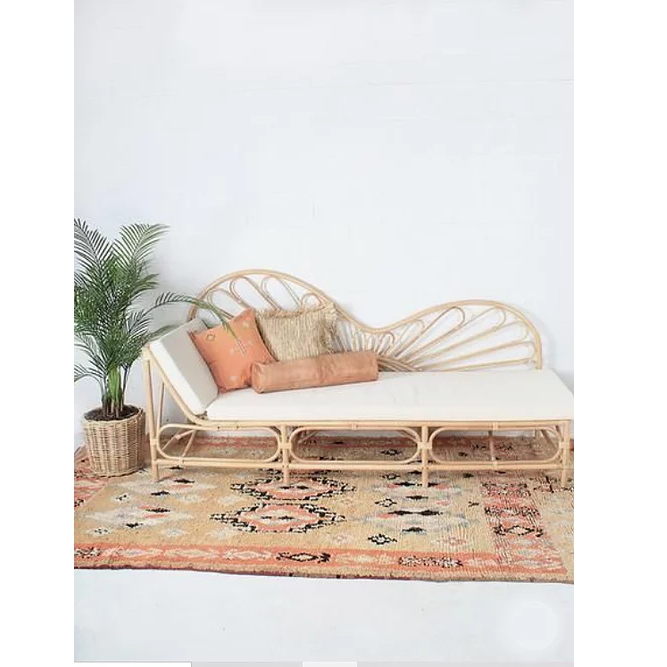 Bedroom Furniture Bohemian Indoor Faclities Eco-friendly Feature Modern Design Style Rattan Daybed From Singapore