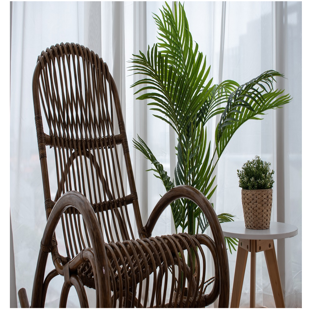 Modern Design Style Bohemian Patio Rattan Cozy Daily Used Living Room Furniture Eco-friendly ROHE Rocking Chair