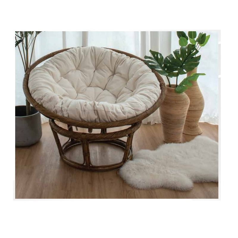 Modern Design Style Daily Used Patio Eco-friendly Living Room Furniture Cozy Bohemian Chair Papasan With Twister Frame