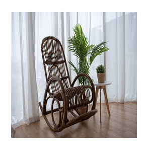 Rattan Cozy Daily Used Patio Living Room Furniture Bohemian Eco-friendly Modern Design Style ROHE Rocking Chair