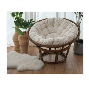 Modern Design Style Daily Used Patio Eco-friendly Living Room Furniture Cozy Bohemian Chair Papasan With Twister Frame