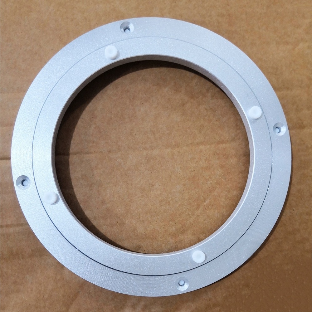 200 mm 8 inch Aluminum Round Turntable Lazy Susan Bearing Furniture Hardware Rotating Mechanism Revolving Ring Swivel Plate