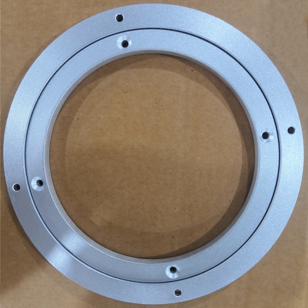 200 mm 8 inch Aluminum Round Turntable Lazy Susan Bearing Furniture Hardware Rotating Mechanism Revolving Ring Swivel Plate