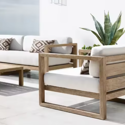 Teak Rectangular Coffee Table Furniture Sectional Sofa Garden Furniture Teak Sofa Set for Garden Set