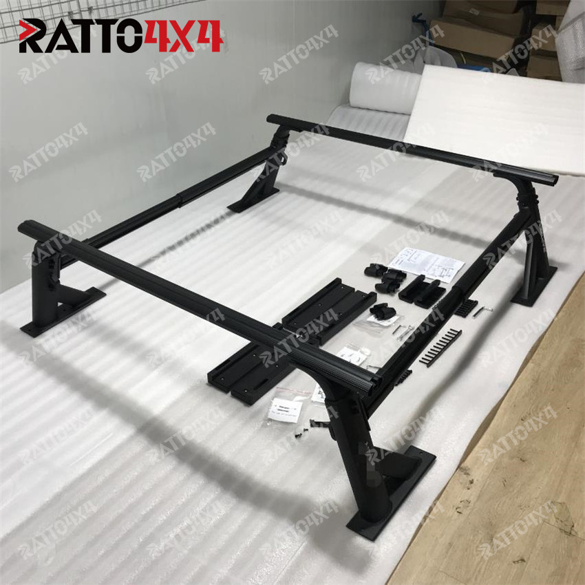 Ratto Adjustable Aluminium Truck Bed Rack For 4x4 Jeep Wrangler Outdoor Camping