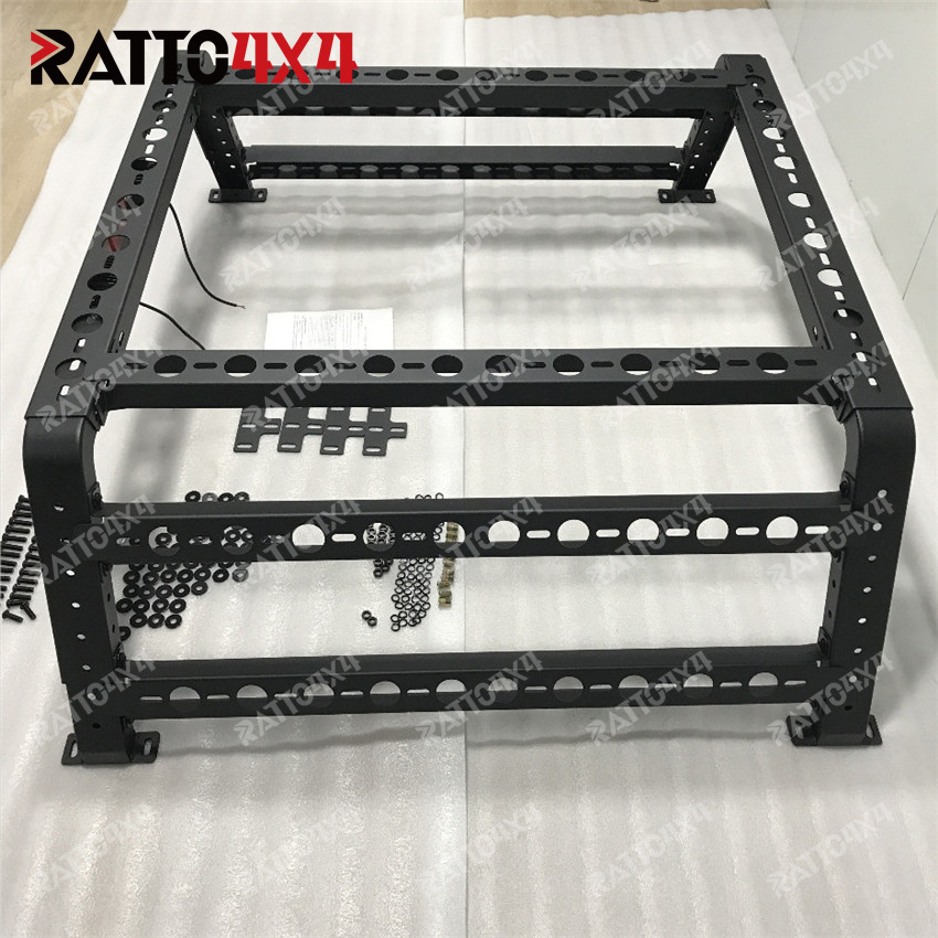 Ratto Customized Adjustable Car Roof Racks Cargo Truck Bed Rack For Roof Top Tent Camper Travel