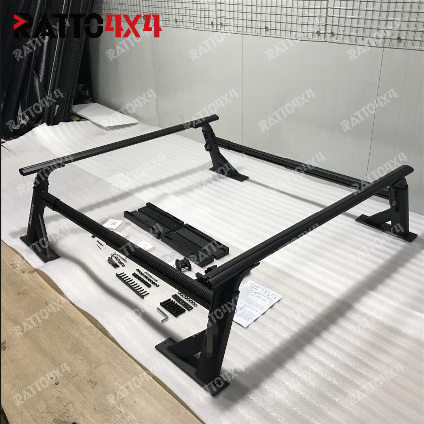 Ratto Adjustable Aluminium Truck Bed Rack For 4x4 Jeep Wrangler Outdoor Camping