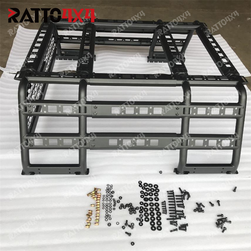 Ratto Adjustable Tub Rack 4runner Aluminum/Steel Luggage Rack Cargo Carrier For 4x4 Accessory Camper