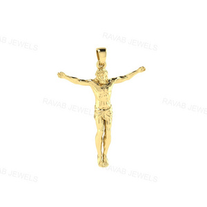 High Quality Hip Hop Religious Christian Jewelry Jesus Design Cross Sterling Silver Charm Pendant Factory Jewelry For Christmas