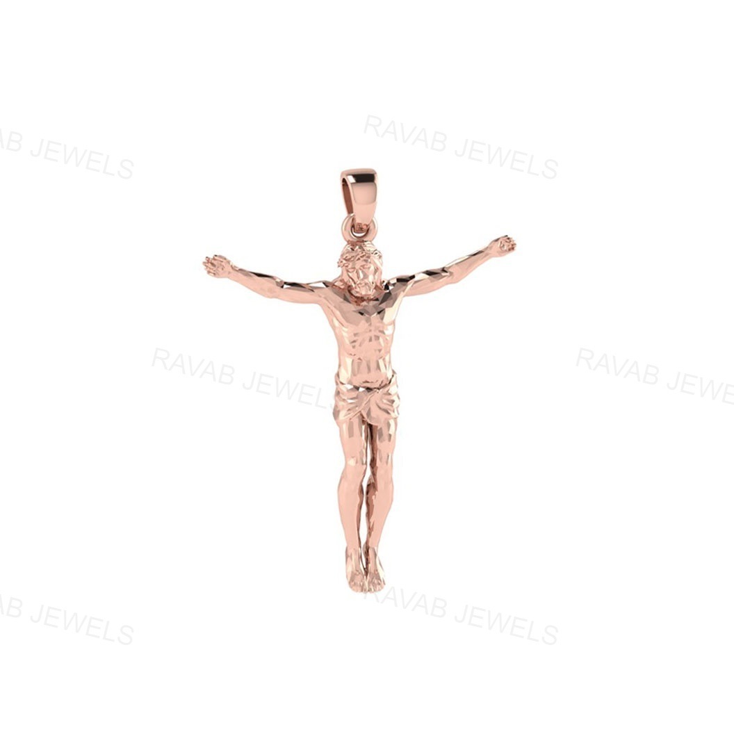 High Quality Hip Hop Religious Christian Jewelry Jesus Design Cross Sterling Silver Charm Pendant Factory Jewelry For Christmas