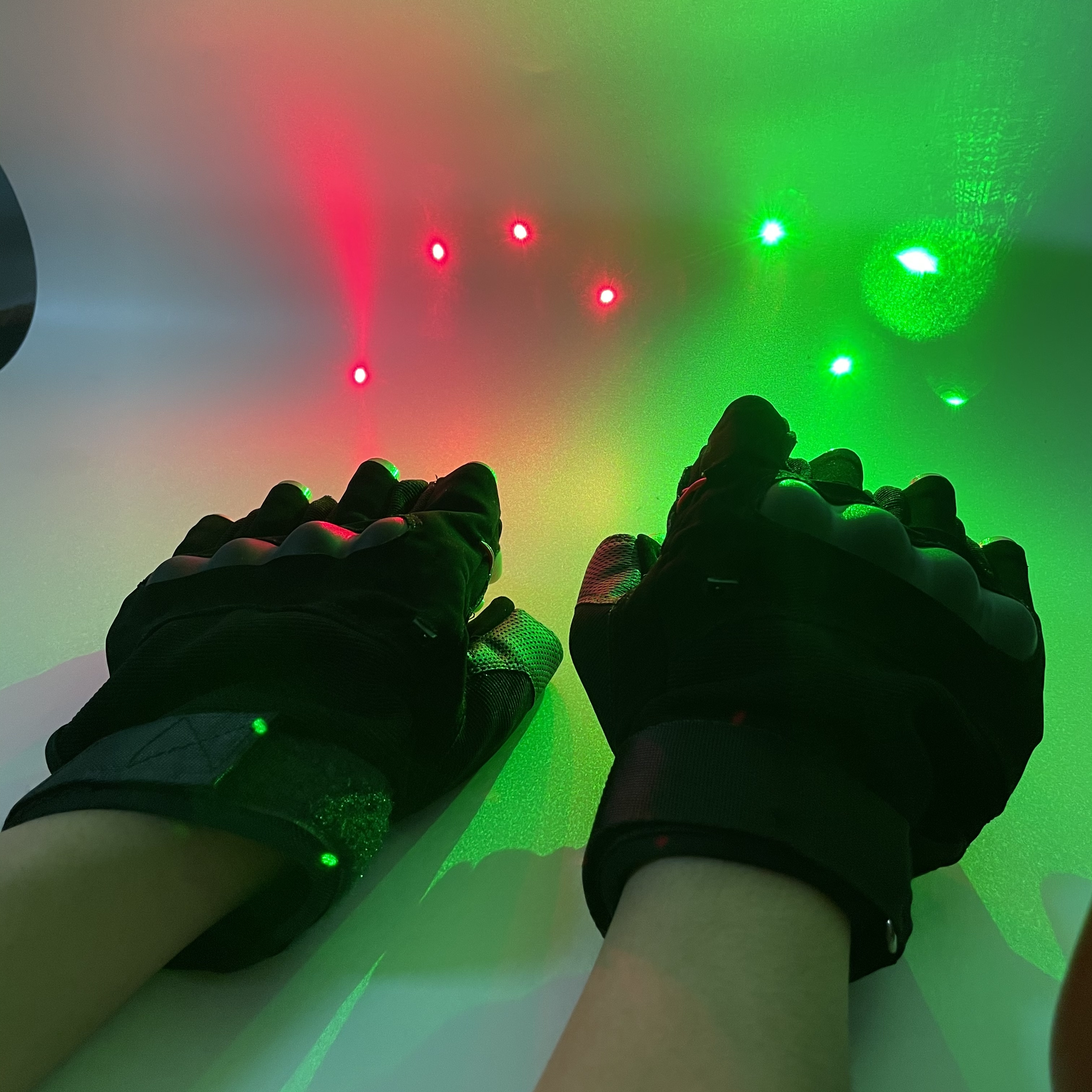 2022 Flashing Led Laser Gloves Green Led Gloves for Various Party for Adults