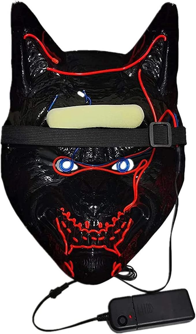 RaveNeon Halloween Costumes Mask Neon Led Mask Spiderman Light Up Party Masks 3 Lighting Modes