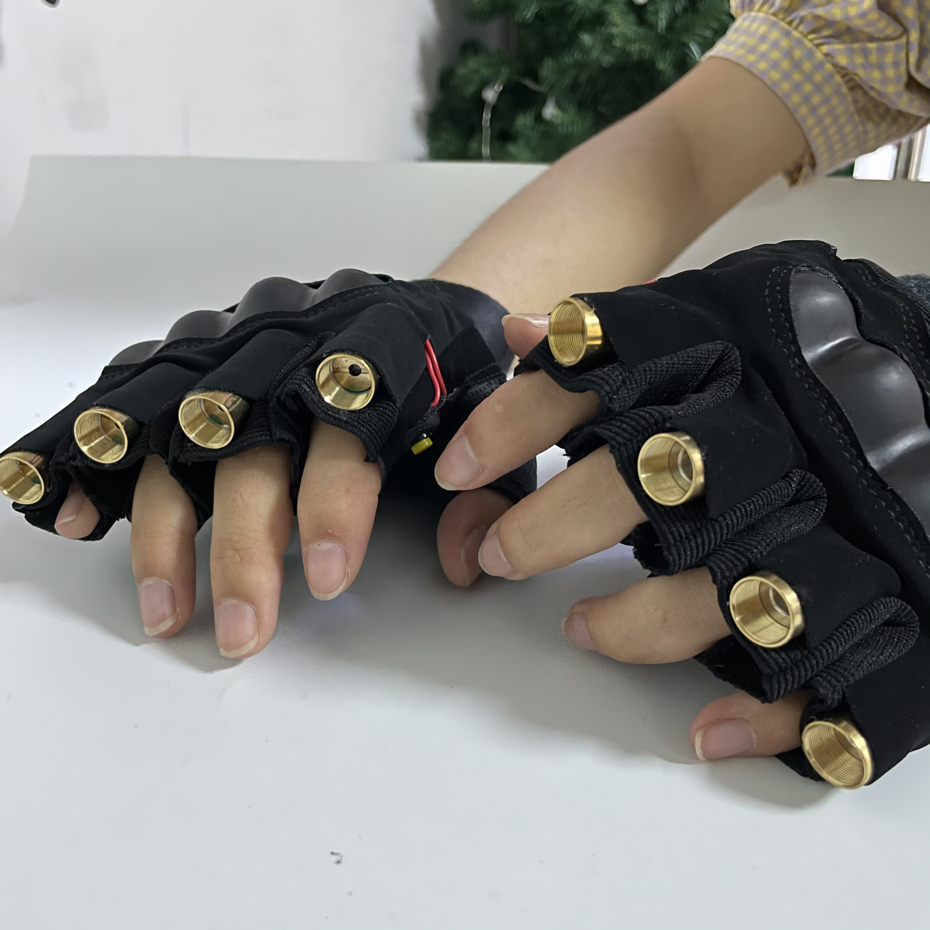 2022 Flashing Led Laser Gloves Green Led Gloves for Various Party for Adults