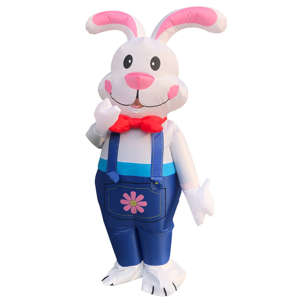 Easter Inflatable Bunny Costume Unisex Adults Funny Halloween Party Inflatable Festival Bunny Costume