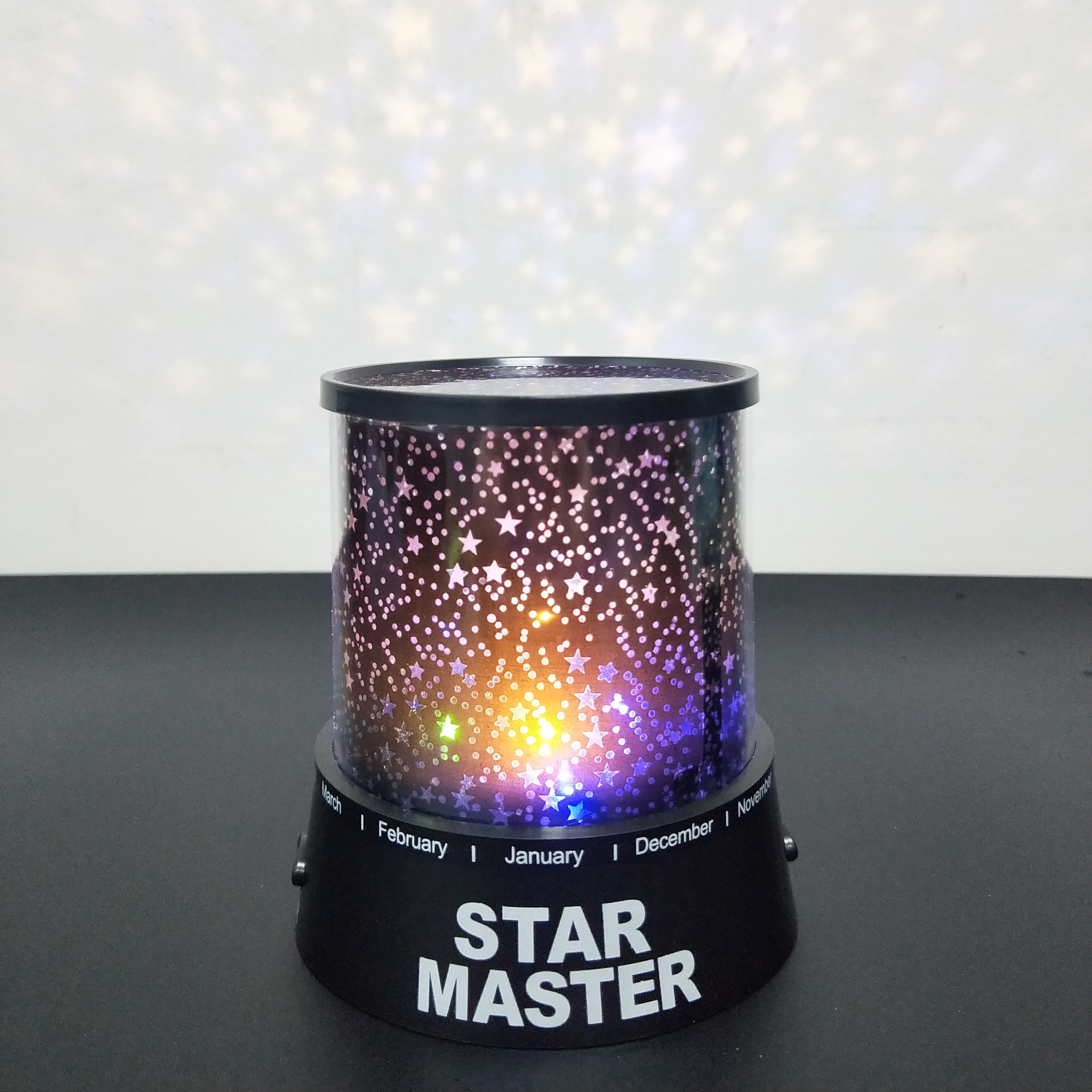 LED Star Master Lights Glow Rotation With The Music Function Night Sky Projector Lamp