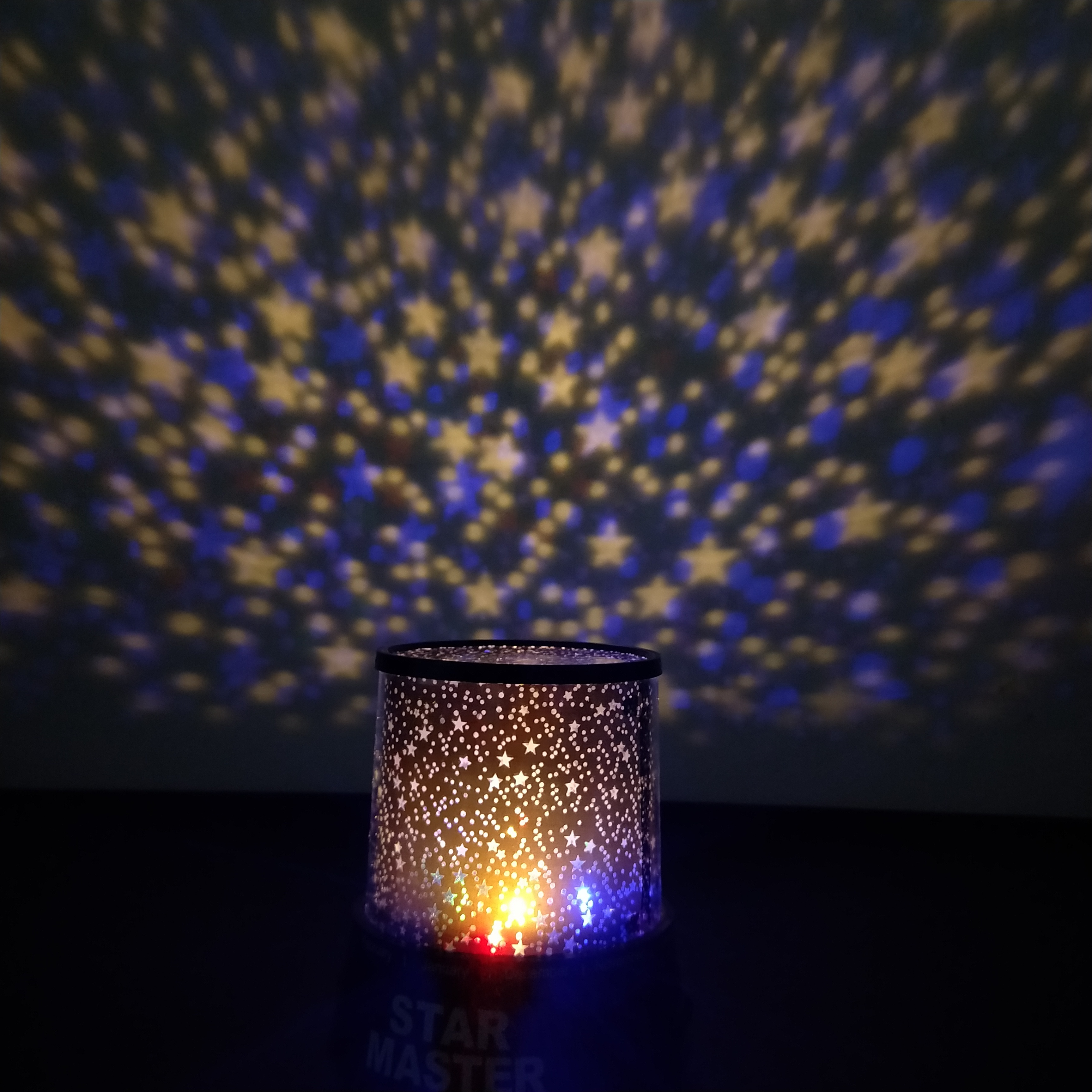 LED Star Master Lights Glow Rotation With The Music Function Night Sky Projector Lamp