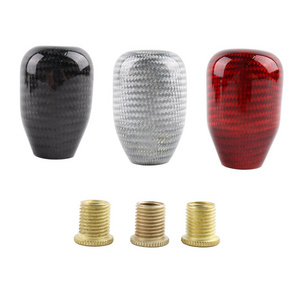 Hot Sale Racing Real Carbon Fiber Gear Shift knob Manual Transmission Shifter Lever Knob Round Ball Shape Handle Knob GSK010