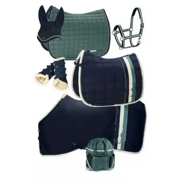 Latest Wholesale New Saddle Pad Cotton Horse Saddle Pad Sets for Horse Riding equestrian dressage saddle pad