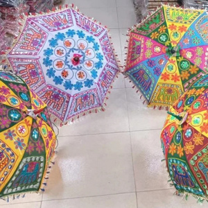 Indian Sun Umbrella Summer Gift Girls Fashion Umbrella Patchwork Sunshine Handmade umbrella 41222H