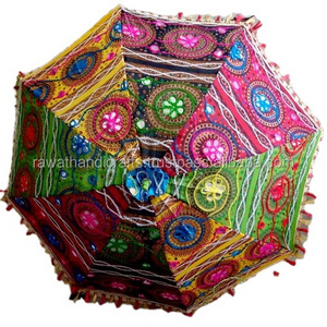 Rajasthani Parasol Tradition Sari Material Umbrella for Regular Uses from Indian Manufacturer at Wholesale Prices