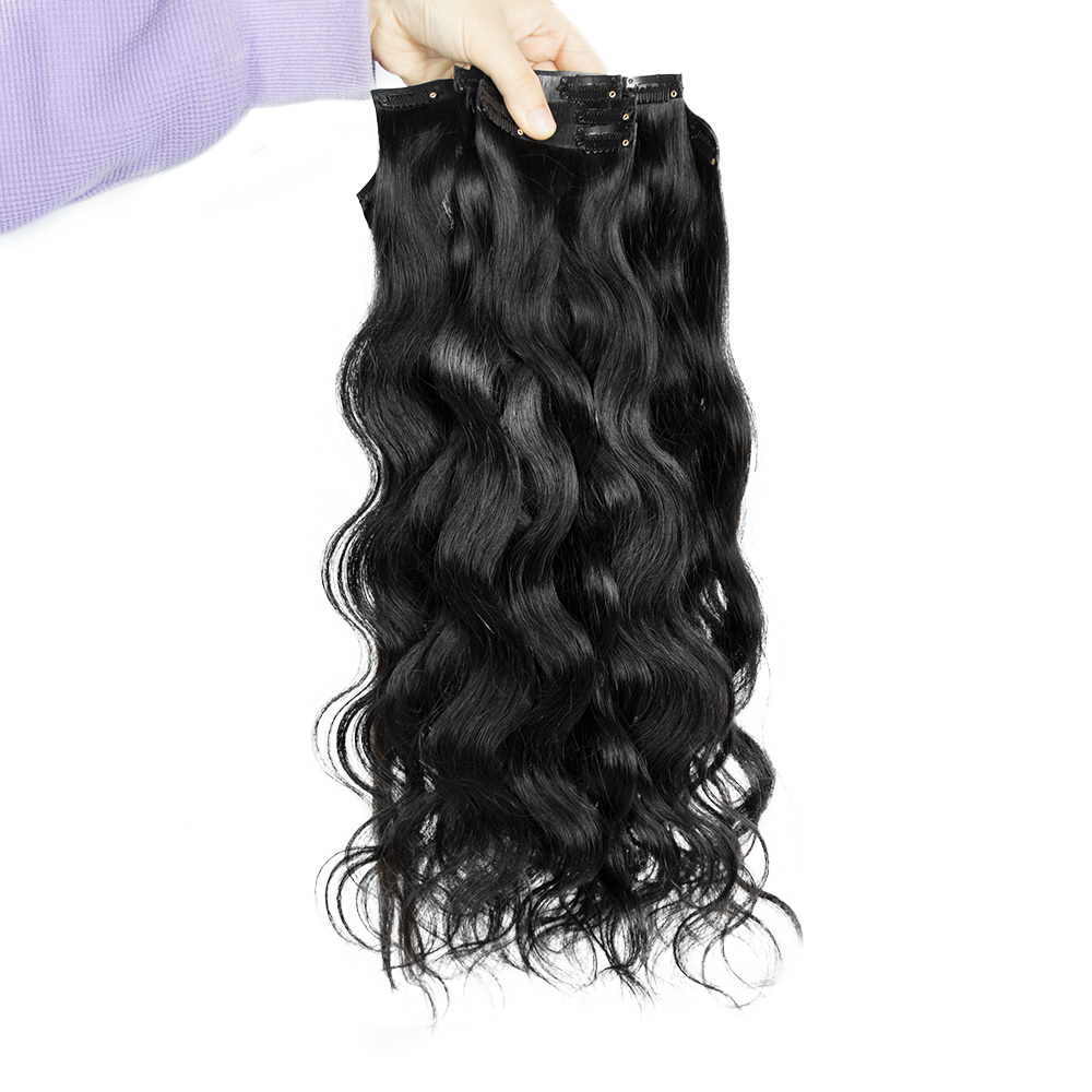 New PU raw seamless clip in hair extension remy 100% human hair 24 inches vietnamese hair