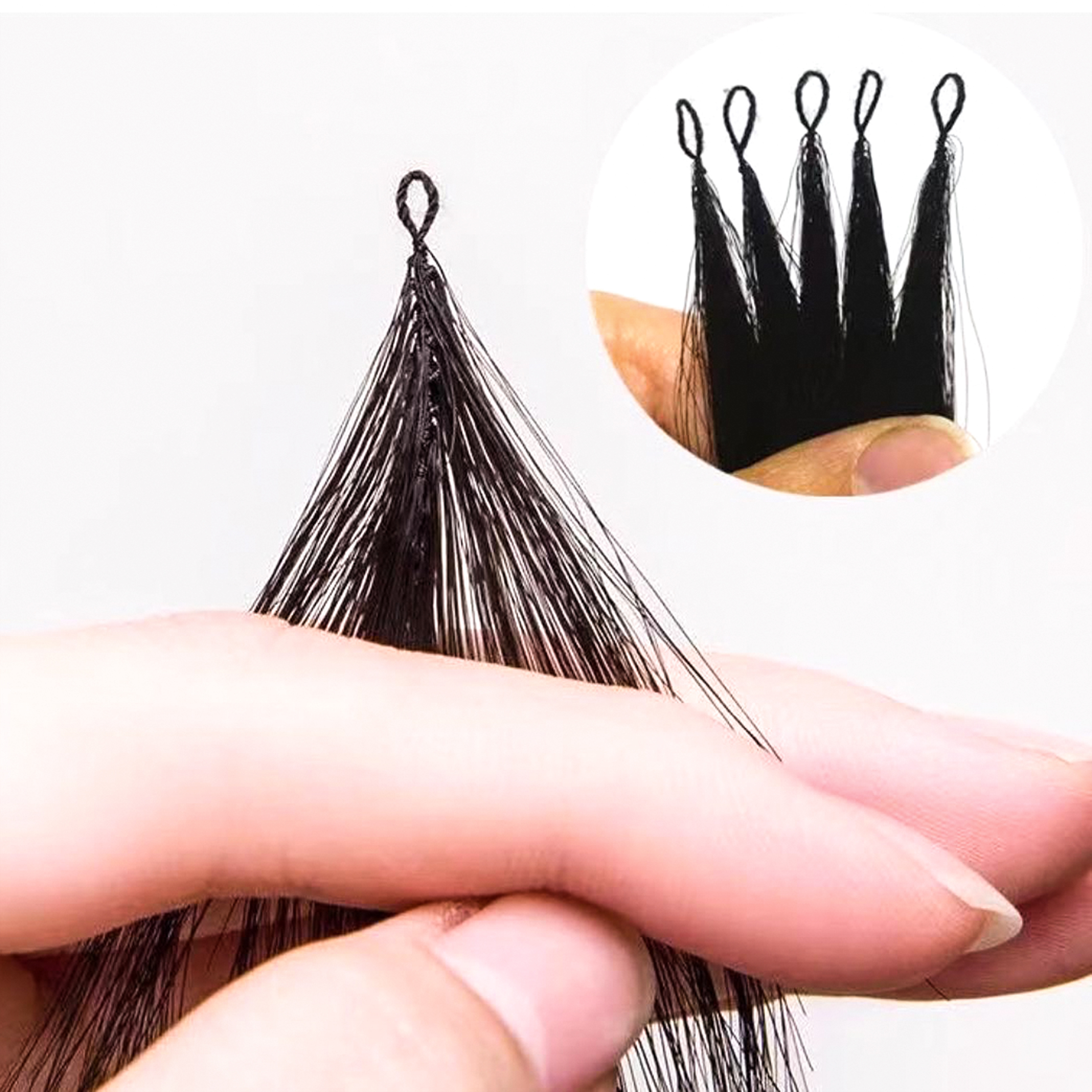 Double Drawn high 6d quality virgin human micro link feathers tip hair weft feathers hair extension