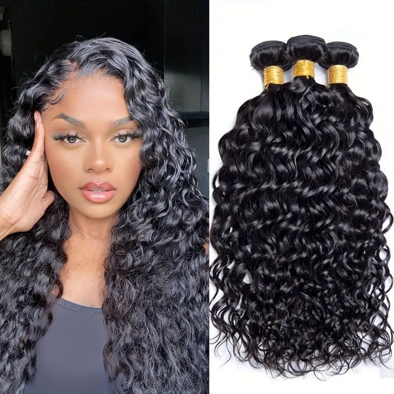 Raw Hair Brazilian Human Hair Water Wave Bundles Remy Virgin Cuticle Aligned Hair Weaving