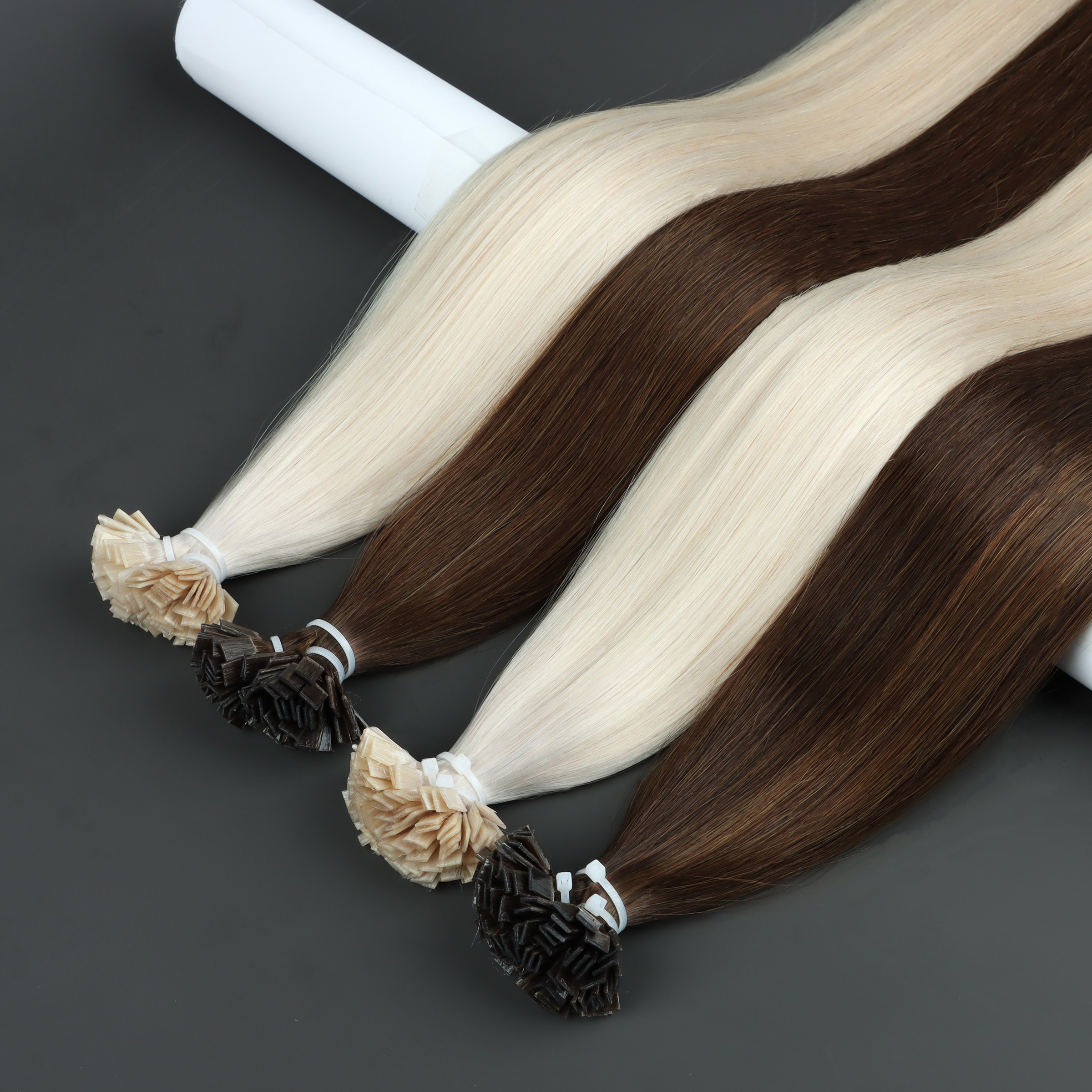 Pre Bonded Flat Tip Remy Hair Extension Italian Keratin i Tip k Tip Hair 100 Russian Human Hair Extensions