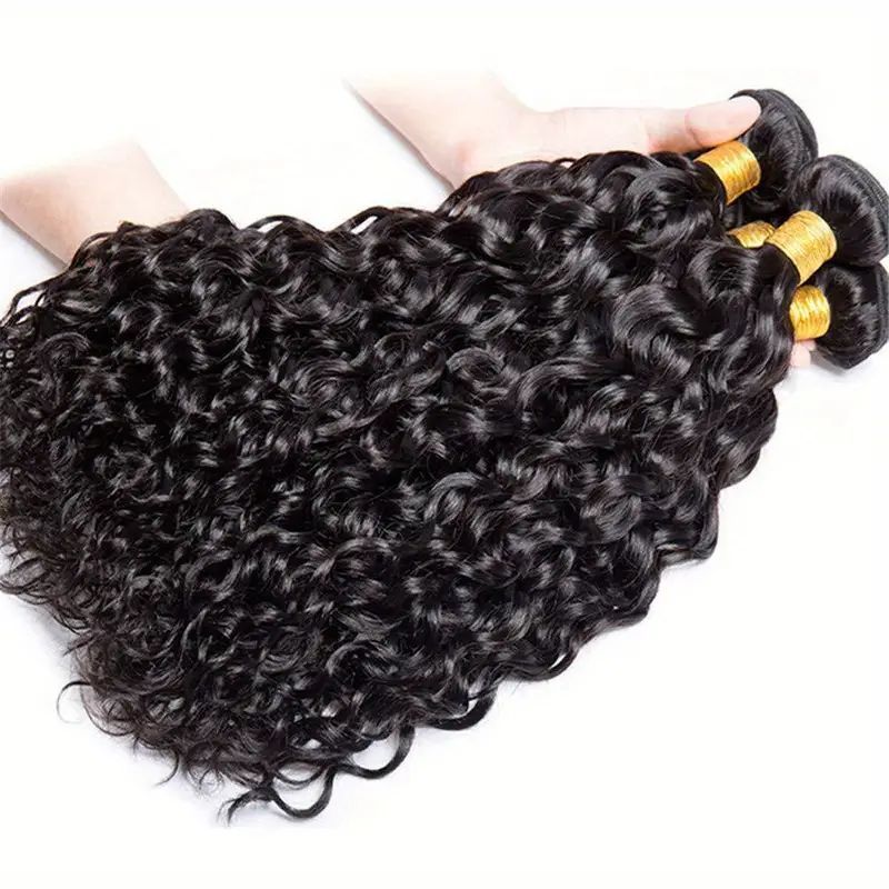 Raw Hair Brazilian Human Hair Water Wave Bundles Remy Virgin Cuticle Aligned Hair Weaving