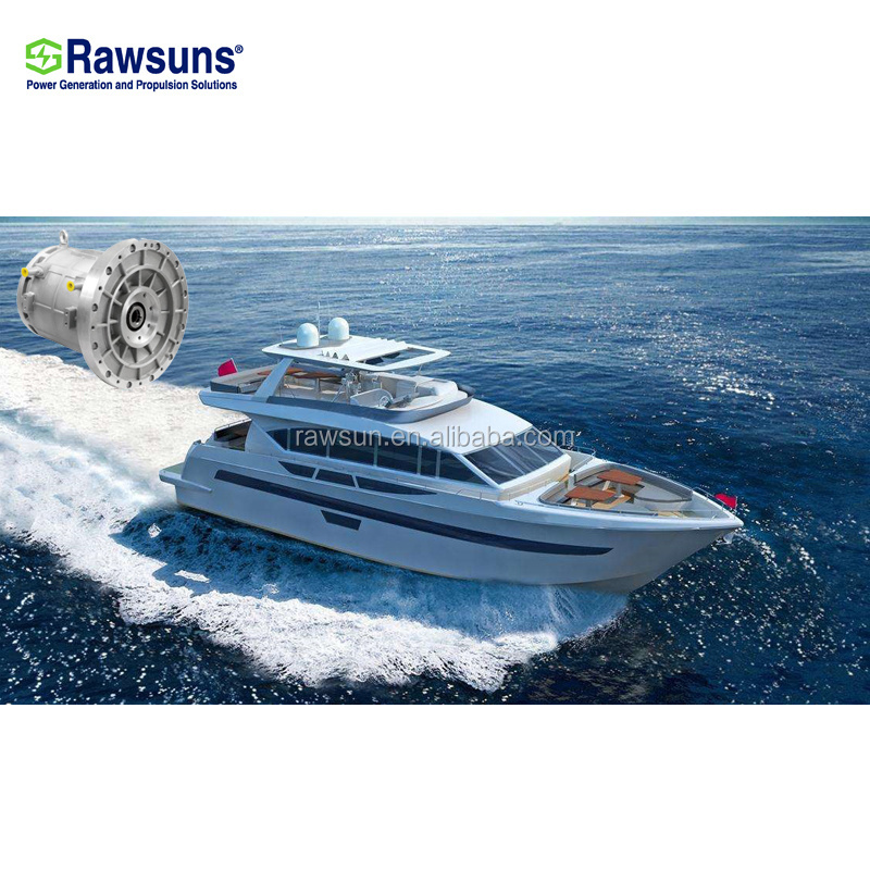 80KW high quality inboard electric boat motor 10-40 knots conversion kit AC marine boat engine