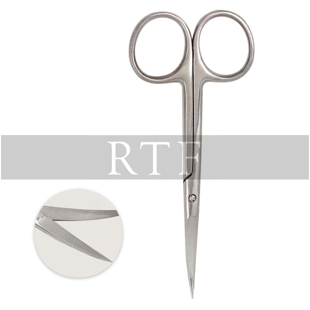 Surgical Stainless Steel Iris Scissors Straight and Curved Tip Dental Surgery Shears 10cm Medical Instruments