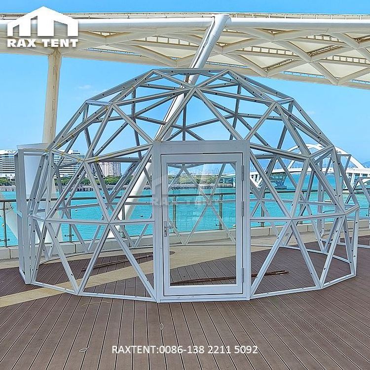 Custom Outdoor Transparent Glass Dome Tent for Backyard Event and Seaside Restaurant Dome Tent