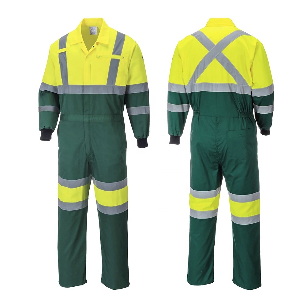 Factory Manufacture Wholesale High Quality Performance Work Safety Coveralls Cotton Polyester Fire Resistant Clothing Protective