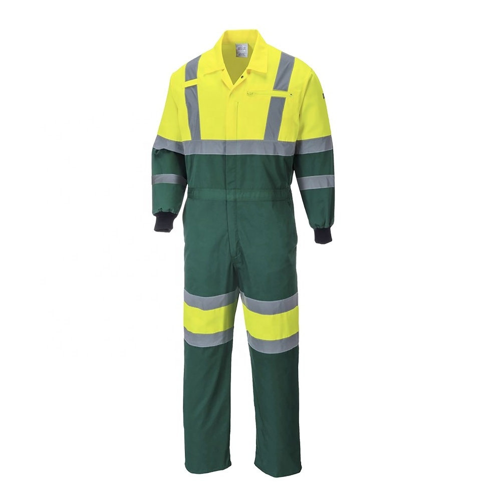 Factory Manufacture Wholesale High Quality Performance Work Safety Coveralls Cotton Polyester Fire Resistant Clothing Protective