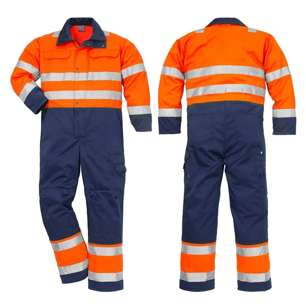 Factory Manufacture Wholesale High Quality Performance Work Safety Coveralls Cotton Polyester Fire Resistant Clothing Protective