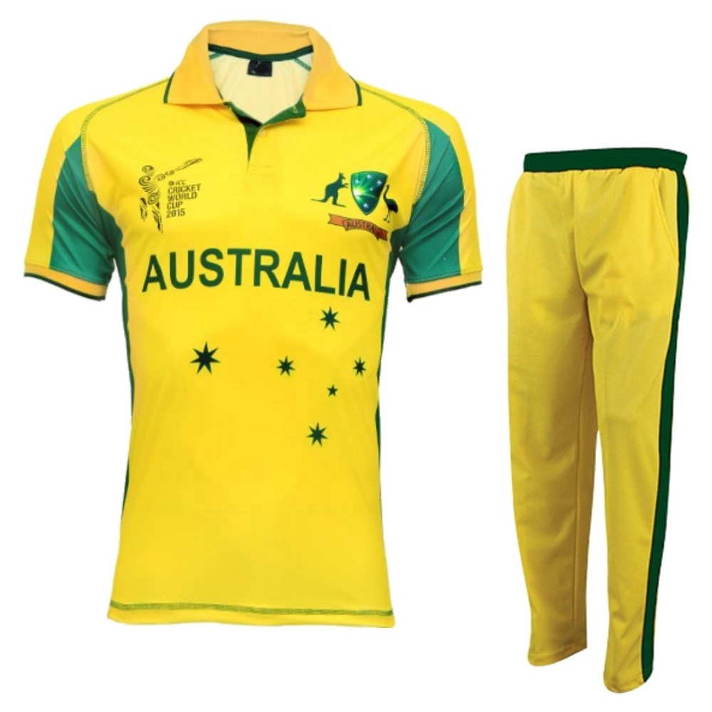 Personalized Custom Cricket Uniform Set New Designs With Jersey Shirt And Trouser